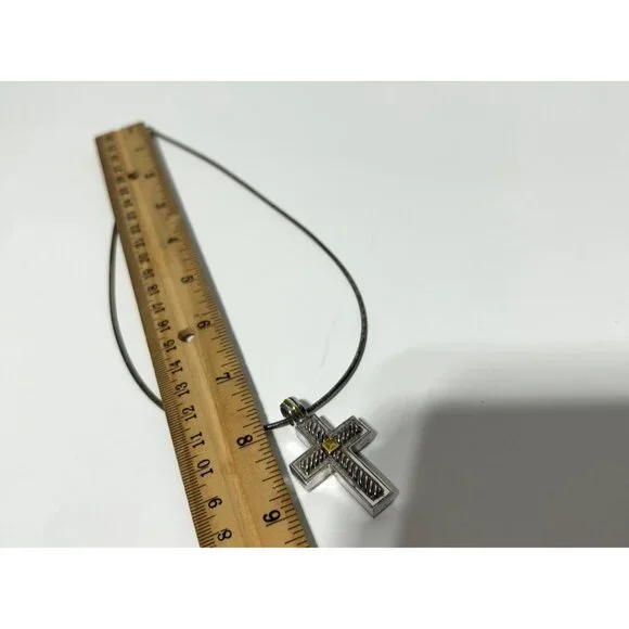 18K Gold & 925 Silver Necklace